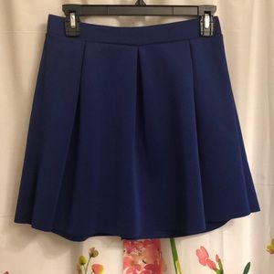 Divided royal blue skirt